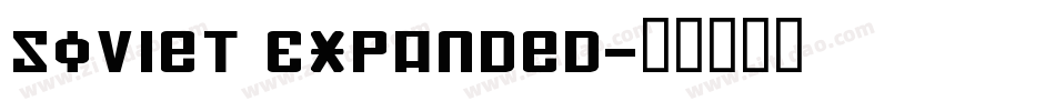 Soviet Expanded字体转换